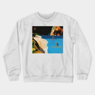 Kayak at Night Crewneck Sweatshirt